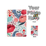 Floral  Playing Cards 54 Designs (Mini) Front - Heart2