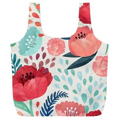 Floral  Full Print Recycle Bag (xl) by Sobalvarro