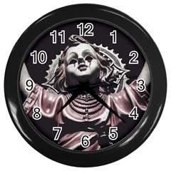 Angel Crying Blood Dark Style Poster Wall Clock (black) by dflcprintsclothing