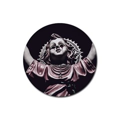 Angel Crying Blood Dark Style Poster Rubber Coaster (round) 