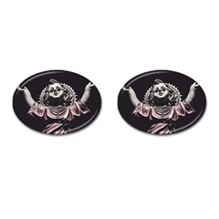 Angel Crying Blood Dark Style Poster Cufflinks (oval) by dflcprintsclothing