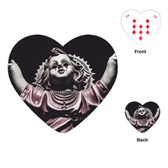 Angel Crying Blood Dark Style Poster Playing Cards Single Design (heart)