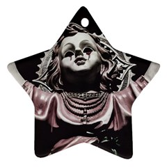 Angel Crying Blood Dark Style Poster Star Ornament (two Sides) by dflcprintsclothing