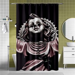 Angel Crying Blood Dark Style Poster Shower Curtain 48  X 72  (small)  by dflcprintsclothing