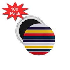 Horizontal Colored Stripes 1 75  Magnets (100 Pack)  by tmsartbazaar