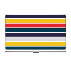 Horizontal Colored Stripes Business Card Holder by tmsartbazaar