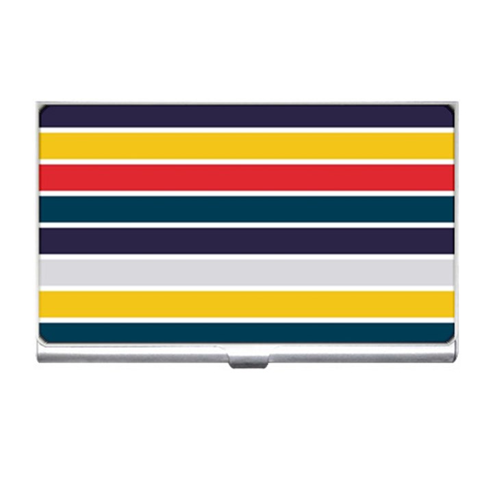 Horizontal Colored Stripes Business Card Holder