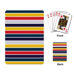 Horizontal Colored Stripes Playing Cards Single Design (rectangle) by tmsartbazaar