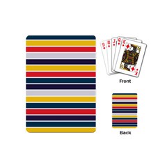 Horizontal Colored Stripes Playing Cards Single Design (mini) by tmsartbazaar