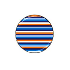 Ocean Blue Stripes Hat Clip Ball Marker (4 Pack) by tmsartbazaar