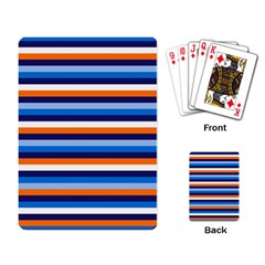 Ocean Blue Stripes Playing Cards Single Design (rectangle) by tmsartbazaar