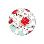 Floral pattern  Magnet 3  (Round) Front