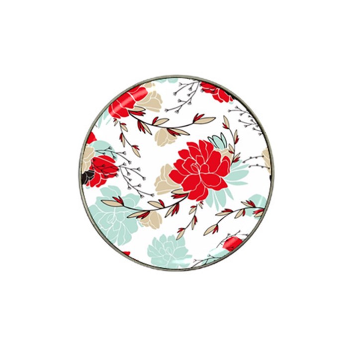 Floral pattern  Hat Clip Ball Marker (4 pack)