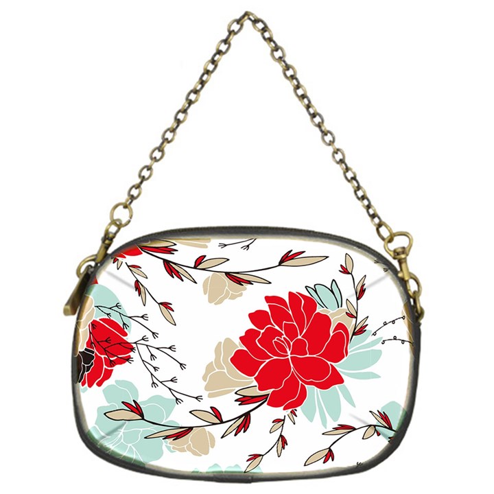 Floral pattern  Chain Purse (One Side)