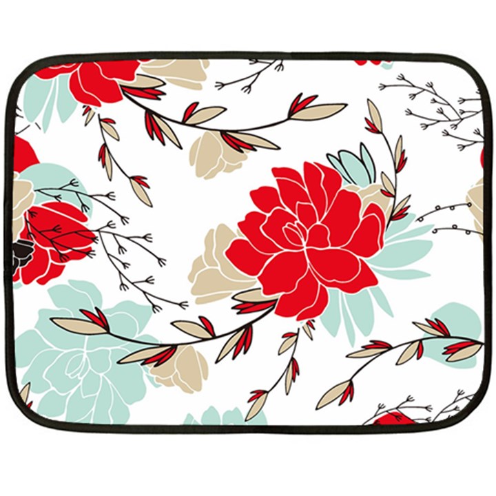 Floral pattern  Fleece Blanket (Mini)