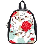 Floral pattern  School Bag (Small) Front