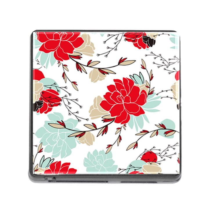 Floral pattern  Memory Card Reader (Square 5 Slot)