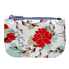 Floral Pattern  Large Coin Purse by Sobalvarro