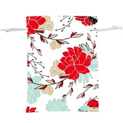 Floral Pattern   Lightweight Drawstring Pouch (xl) by Sobalvarro