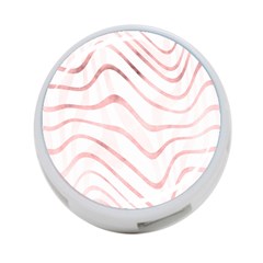 Pink Abstract Stripes On White 4-port Usb Hub (one Side) by SpinnyChairDesigns