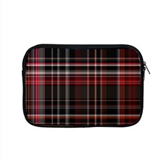 Red Black White Plaid Stripes Apple Macbook Pro 15  Zipper Case by SpinnyChairDesigns