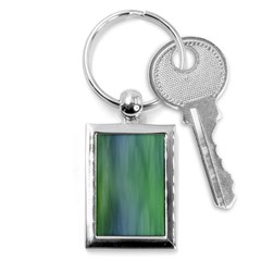 Green Blue Gradient Batik Key Chain (rectangle) by SpinnyChairDesigns