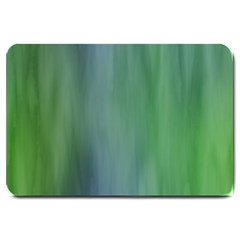 Green Blue Gradient Batik Large Doormat  by SpinnyChairDesigns