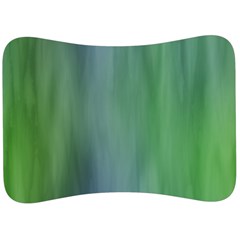 Green Blue Gradient Batik Velour Seat Head Rest Cushion by SpinnyChairDesigns