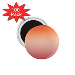 Vermilion Coral Sunset Gradient Ombre 1 75  Magnets (100 Pack)  by SpinnyChairDesigns