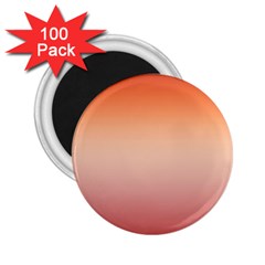 Vermilion Coral Sunset Gradient Ombre 2 25  Magnets (100 Pack)  by SpinnyChairDesigns