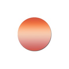 Vermilion Coral Sunset Gradient Ombre Golf Ball Marker (4 Pack) by SpinnyChairDesigns