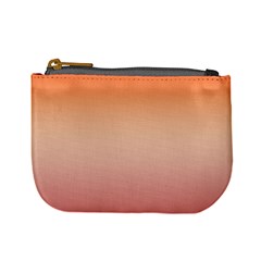 Vermilion Coral Sunset Gradient Ombre Mini Coin Purse by SpinnyChairDesigns