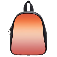 Vermilion Coral Sunset Gradient Ombre School Bag (small) by SpinnyChairDesigns