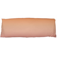 Vermilion Coral Sunset Gradient Ombre Body Pillow Case (dakimakura) by SpinnyChairDesigns