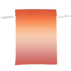 Vermilion Coral Sunset Gradient Ombre  Lightweight Drawstring Pouch (xl) by SpinnyChairDesigns