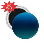 Blue Teal Green Gradient Ombre Colors 2.25  Magnets (100 pack)  Front