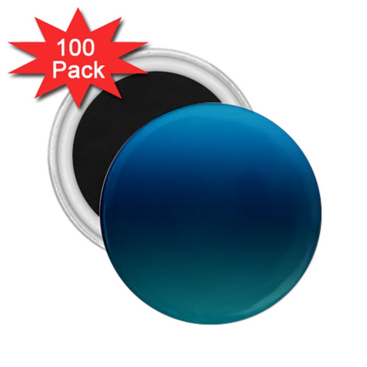 Blue Teal Green Gradient Ombre Colors 2.25  Magnets (100 pack) 