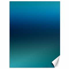 Blue Teal Green Gradient Ombre Colors Canvas 36  X 48  by SpinnyChairDesigns