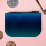 Blue Teal Green Gradient Ombre Colors Mini Coin Purse Back