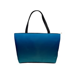 Blue Teal Green Gradient Ombre Colors Classic Shoulder Handbag by SpinnyChairDesigns