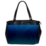 Blue Teal Green Gradient Ombre Colors Oversize Office Handbag Front