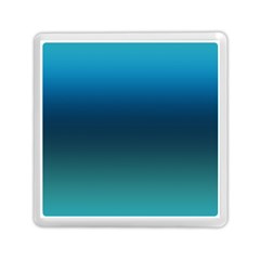 Blue Teal Green Gradient Ombre Colors Memory Card Reader (square) by SpinnyChairDesigns