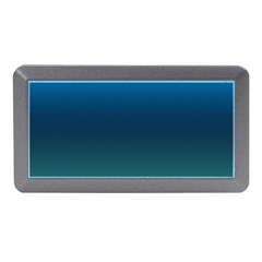 Blue Teal Green Gradient Ombre Colors Memory Card Reader (mini) by SpinnyChairDesigns