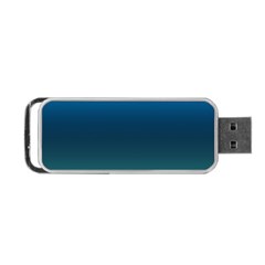 Blue Teal Green Gradient Ombre Colors Portable Usb Flash (one Side) by SpinnyChairDesigns