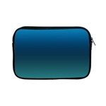 Blue Teal Green Gradient Ombre Colors Apple iPad Mini Zipper Cases Front