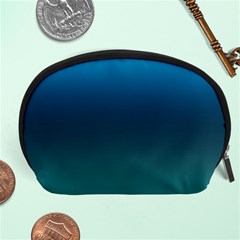 Blue Teal Green Gradient Ombre Colors Accessory Pouch (large) by SpinnyChairDesigns