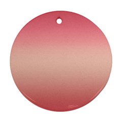 Pink Blush Gradient Ombre Colors Ornament (round) by SpinnyChairDesigns