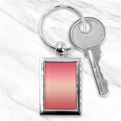 Pink Blush Gradient Ombre Colors Key Chain (rectangle) by SpinnyChairDesigns