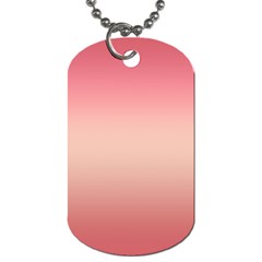 Pink Blush Gradient Ombre Colors Dog Tag (two Sides) by SpinnyChairDesigns