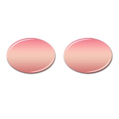 Pink Blush Gradient Ombre Colors Cufflinks (oval) by SpinnyChairDesigns